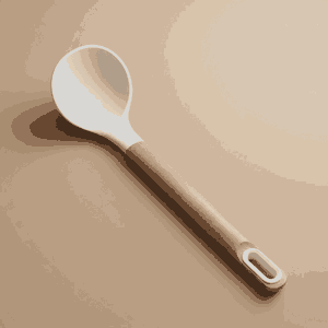 Al Saif Gallery Soup Ladle, Plastic - Brown White product image