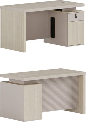 مكتب إداري مودرن خشب MDF، 160x70x75 سم - بيج product image