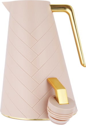 ترمس جلوري، 1 لتر، حافظة داخلية زجاج - بني فاتح product image 3