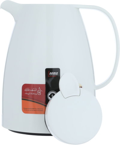 ترمس ليما السيف غاليري، 0.65 لتر، حافظة داخلية زجاج حراري، ضغاط - أبيض product image 5