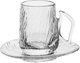 طقم تقديم بيالات وفناجين زجاج السيف غاليري، صحون، 18 قطعة - شفاف product image 3
