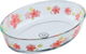 Al saif Gallery Glass Oven Tray, 2.4 L, Floral Pattern, 30 x 21 x 6 cm - Clear product image 2