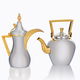 طقم دلال سليمان استيل السيف غاليري، 1.6 لتر، قطعتين - ذهبي فضي product image 1