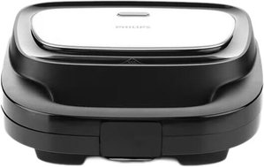 Philips HD2350/80 Series 5000 Sandwich Maker, 750W - Black Silver product image