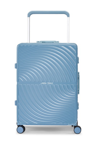 طقم شنط سفر بولي كربونات ليمرا، 2 مقاس، 4 عجلات، LMA-1917 - ازرق product image 4