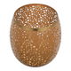 فانوس هندي استيل العين الأندلسية، 13×13×16 سم، بيضاوي - ذهبي product image 1