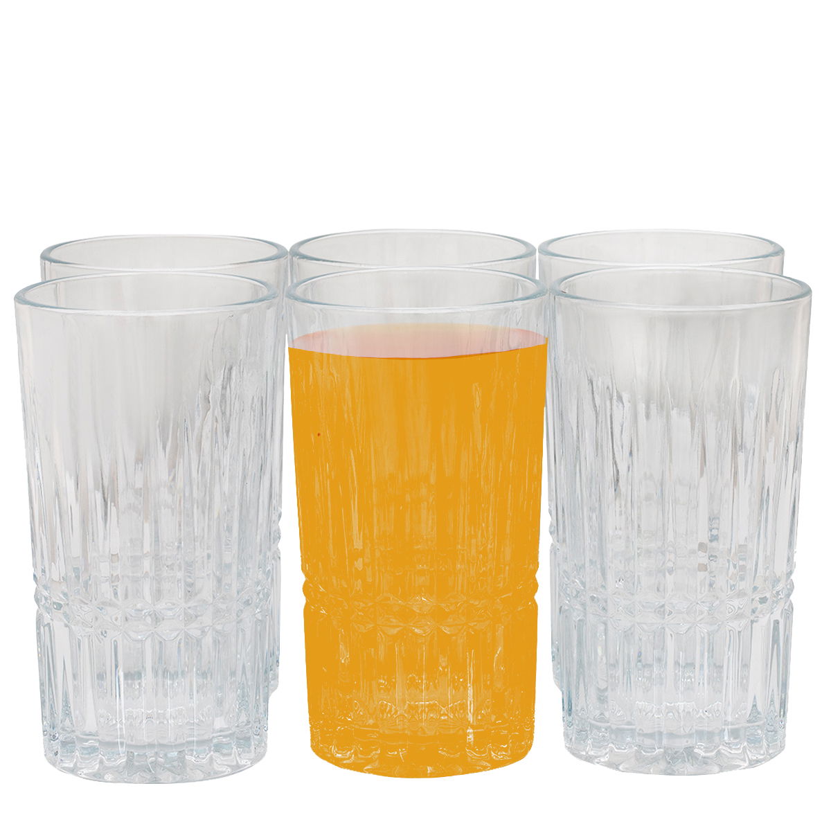 طقم كاسات زجاج السيف غاليري، 6 قطع - شفاف product image