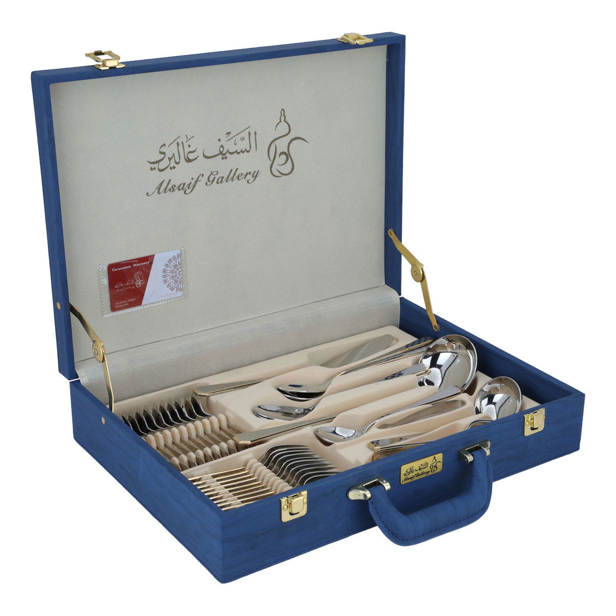 شنطة ادوات مائدة استيل السيف غاليري، 72 قطعة - فضي product image 2