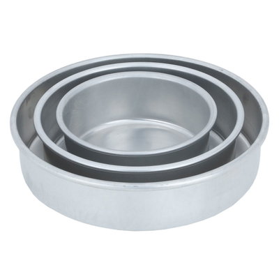 طقم قوالب كيك المونيوم السيف غاليري، 3 قطع - فضي product image 2