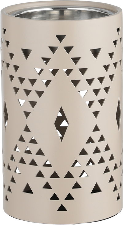 طقم مبخرة ستانلس استيل السيف غاليري، 32x18x1.2 سم، 4 قطع، صينية، علبة بخور، ملقط - بيج فضي product image 3