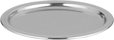 طقم ستاند صحون تقديم ستانلس استيل السيف غاليري، 16 سم، 6 صحون، مسكة يد - فضي مطفي product image 3