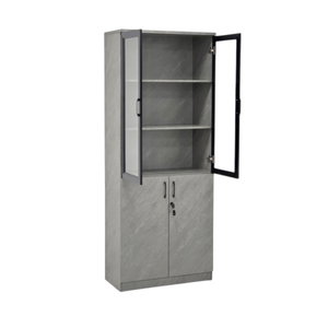 دولاب ملفات خشب، 200×80×40 سم - رمادي product image 2
