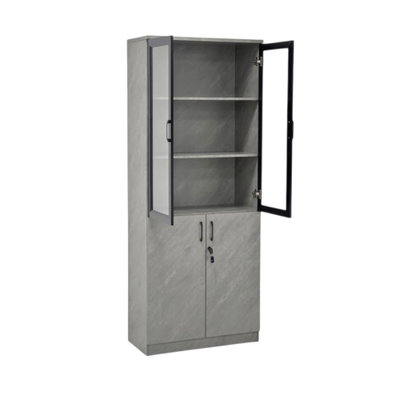 دولاب ملفات خشب، 200×80×40 سم - رمادي product image 2