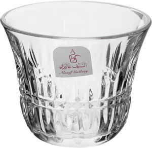 طقم فناجين قهوة وبيالات شاي زجاج السيف غاليري، 18 قطعة - شفاف product image 3