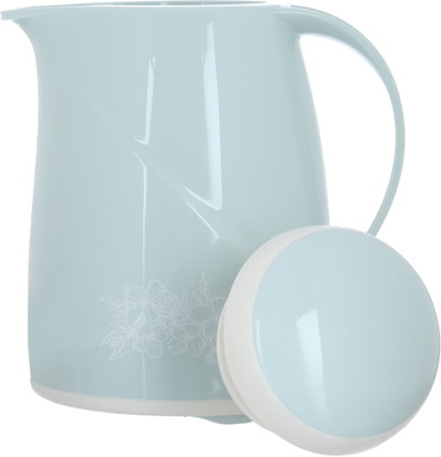 Helios thermos, rose pattern, 0.3 litres, thermal glass inner container, plastic outer shell - green product image 4