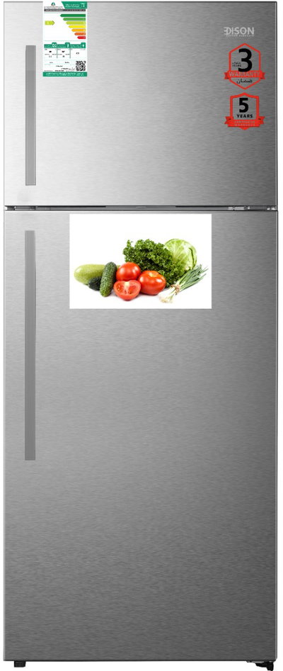 ثلاجة نوفروست إديسون، 466 قدم، 16.5 قدم، انفرتر، 2 باب، EDIR461 INV - فضي product image 1