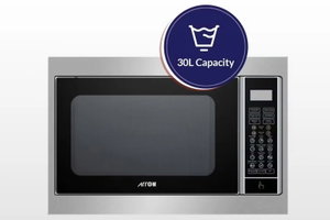 Arrow RO-30MGSB Built-in Microwave 30L, 900W, 6 Power Levels, Grill, Digital Display - Silver Black product image 2