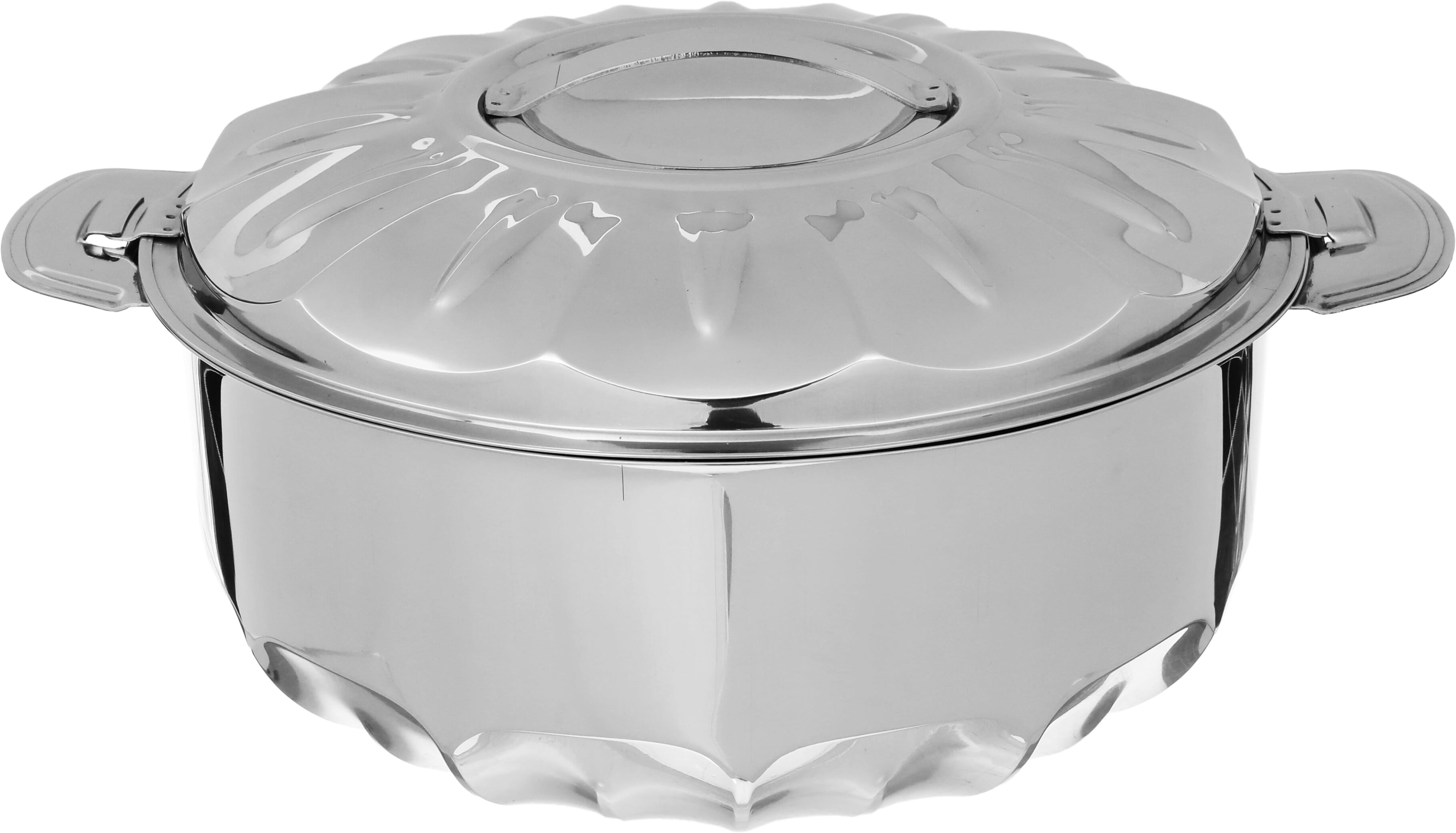 (Maya) Steel Al Saif Gallery Food Container Set, 3.5, 5, 8.5 Liters - Silver product image 3