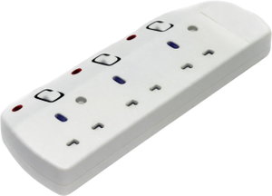 وصلة كهربائية كولن، 3250 واط، 3 مخارج، 3 متر، 301100009 - ابيض product image