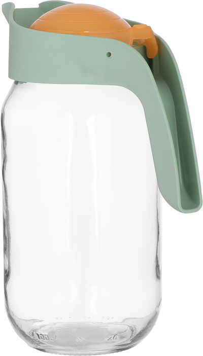 جيك زجاج مع غطاء هيرفين، 1 لتر - اصفر شفاف product image 2