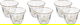 Al Saif Gallery Saudi Arabic coffee cups set from glass, 0.09 litres, 6 pieces - clear product image 1