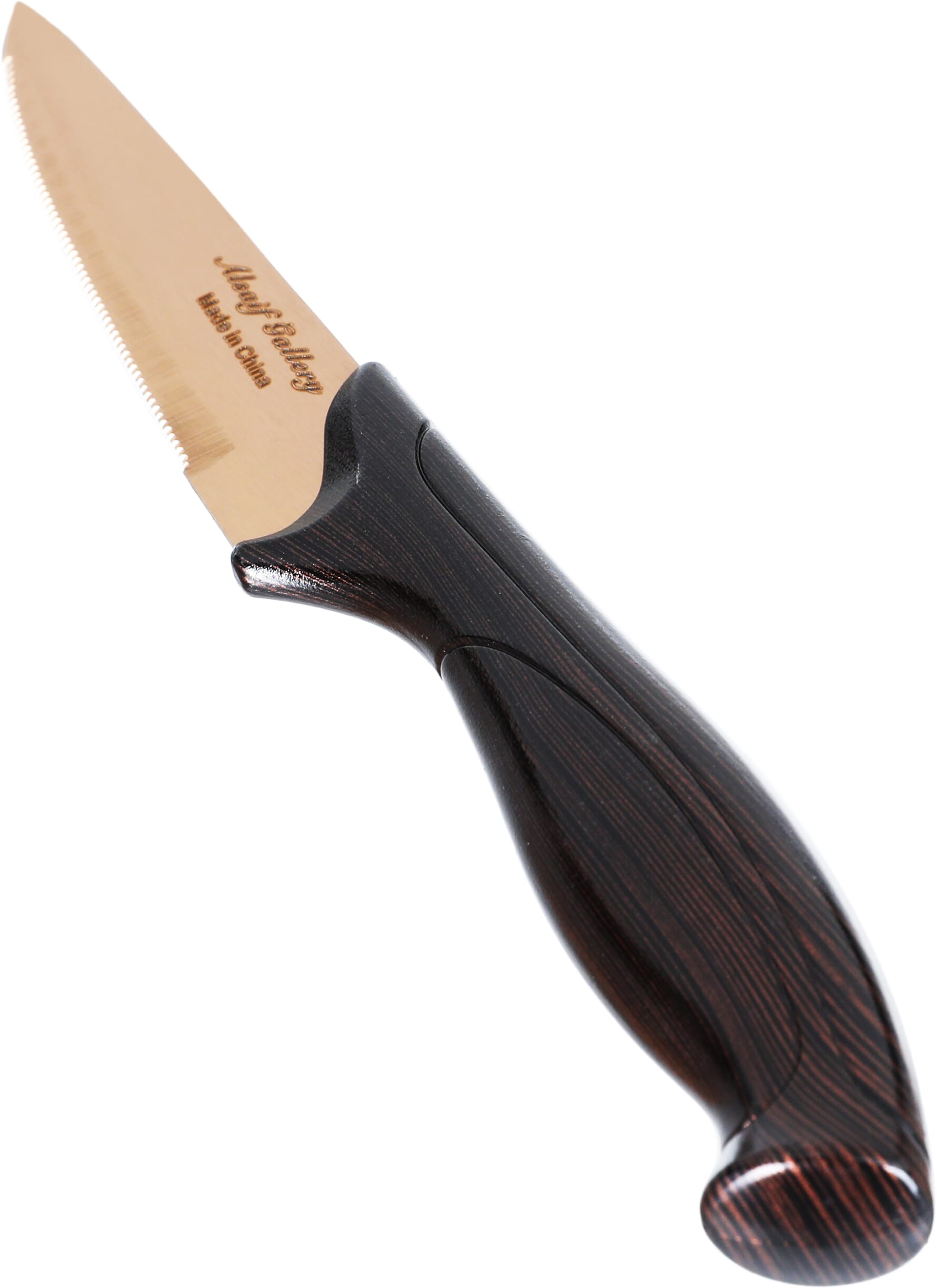 طقم سكاكين استيل السيف غاليري، 3 بوصة، 6 قطع - اسود product image 2
