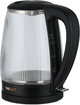 غلاية كهربائية كولن، 2200 واط، 1.7 لتر، زجاج مزخرف ، 800102062 - اسود شفاف product image 2