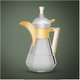 AlSaif Gallery Suleiman 2 Thermos, 0.6 L, Inner Glass, Outer Stainless Steel - Silver Gold product image 1