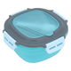 Al Saif Gallery plastic lunch box, 1.2 litres, square, with lid - blue product image 1