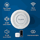 Smart Hume Smoke Detector, Wi-Fi enabled, 85dB, LED light - White product image 8