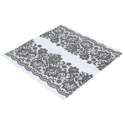 Al Saif Gallery dining napkins, 40 x 40 cm, black pattern, 20 pieces - white product image 1