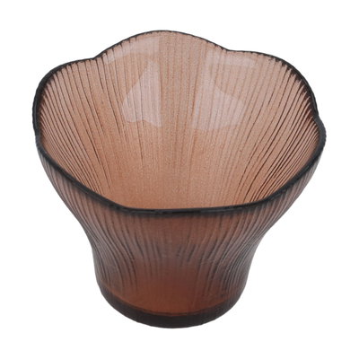 Al Saif Gallery Glass Serving Bowl - Brown product image 2