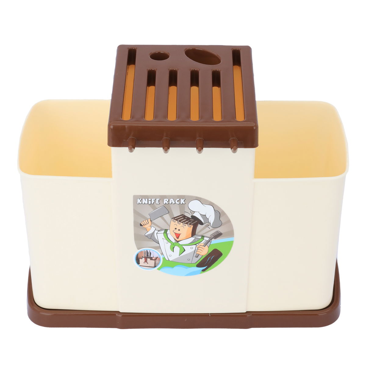 صندوق تخزين بلاستيك السيف غاليري، مستطيل - بيج product image
