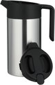Aura Thermos, 1.6 Liter, Stainless Steel Inner Container, Stainless Steel/Plastic Outer Body, Push Button - Black/Silver product image 5