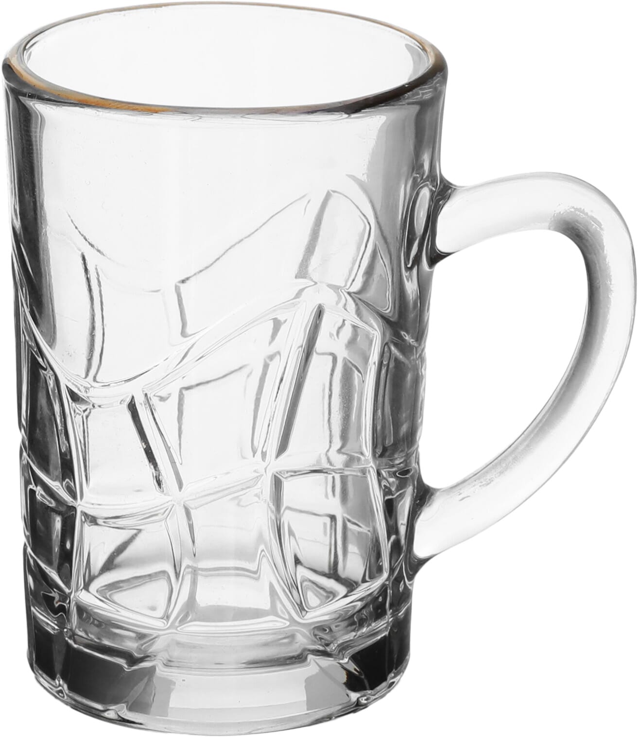 Max glass tea set with golden font, 6 pieces - transparent product image 2