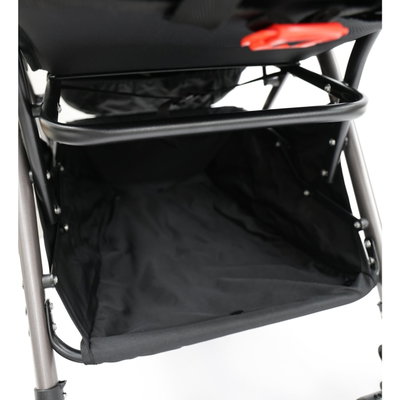 Fun Moment Baby Stroller, Foldable, Storage Basket, Safety Harness - Brown/Black product image 6