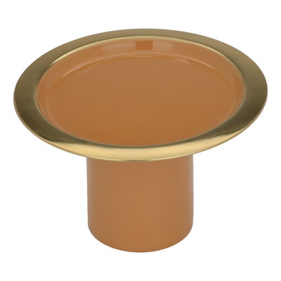 Al Saif Gallery steel cake stand, round, base - brown product image 1