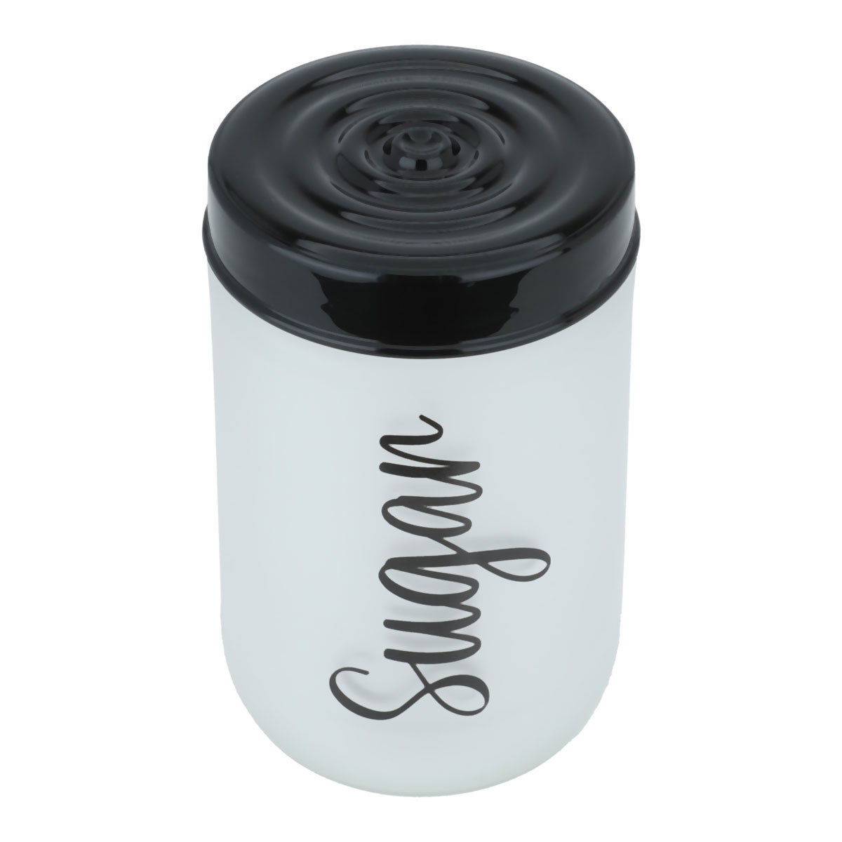 Hervin Glass Canister, 660 ml, 9x14 cm - Black White product image 2