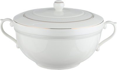 طقم تقديم سفرة بورسلان السيف غاليري، 166 قطعة، نقش فضي - أبيض product image 24