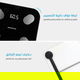 ميزان الجسم الذكي ويكسانا، 18 مؤشر قياس، شاشة ليد، 180 كجم - أسود product image 2