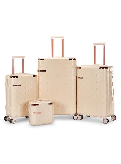 طقم شنط سفر ABS ليمرا، 6 مقاسات، 4 عجلات، WM-237 - بيج product image 3
