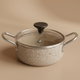 قدر جرانيت السيف غاليري، 12 سم، غطاء زجاج - بيج product image 1