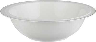 طقم تقديم سفرة بورسلان السيف غاليري، 65 قطعة، نقش فضي - أبيض product image 16