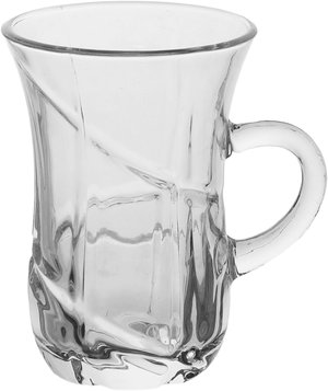 طقم بيالات شاي ماكس زجاج السيف غاليري، 6 قطع، 236 مل - شفاف product image 2