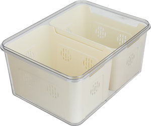 علبة تخزين أكريليك السيف غاليري، 30x24x14 سم، غطاء، مستطيل، 2 خانة - شفاف product image 2