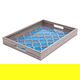 Al Saif Gallery Wood Serving Tray, 43 X 32 X 5 Cm - Brown Blue product image 2