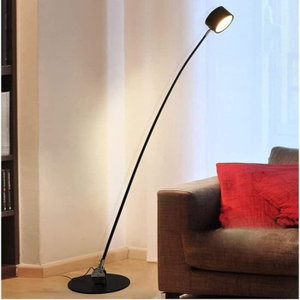 Aluminum acrylic floor lamp, 160 cm, 3000 Kelvin - Black product image