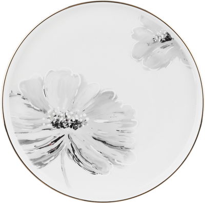 Alsaif gallery Porcelain Dinner Set, 24 Pieces, Round Shape with Floral Pattern - White and Blue product image 5
