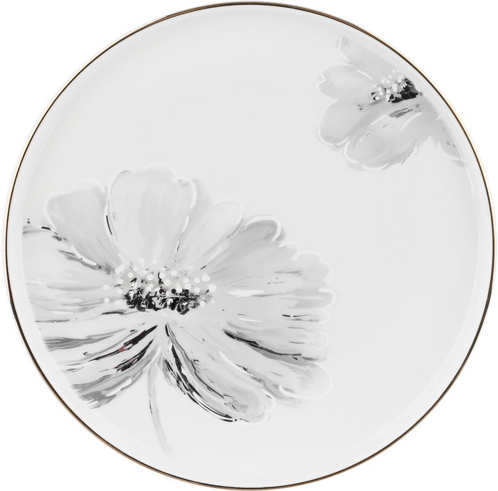 Alsaif gallery Porcelain Dinner Set, 24 Pieces, Round Shape with Floral Pattern - White and Blue product image 5