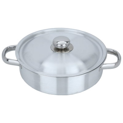 صينية فرن ألمنيوم روبوست، 26 سم، دائري، بغطاء، بيدين - فضي product image 3